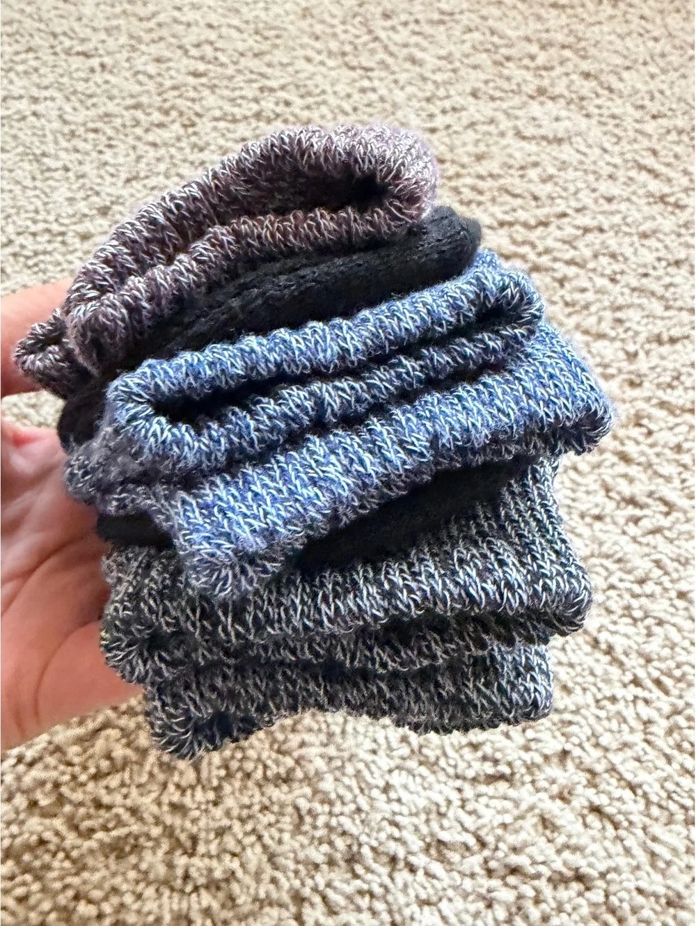 NWT 3-pack of men's heavy-duty thermal knit boot socks size 9-13 multicolor